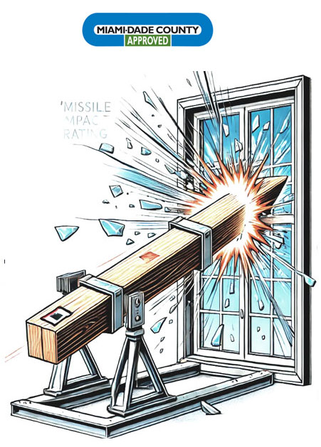 Illustration: Impact window and door certifications in Florida
