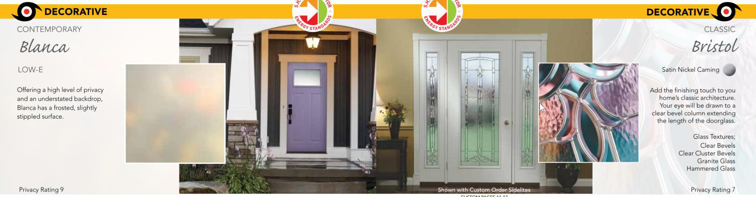 Impact door glass design example 1
