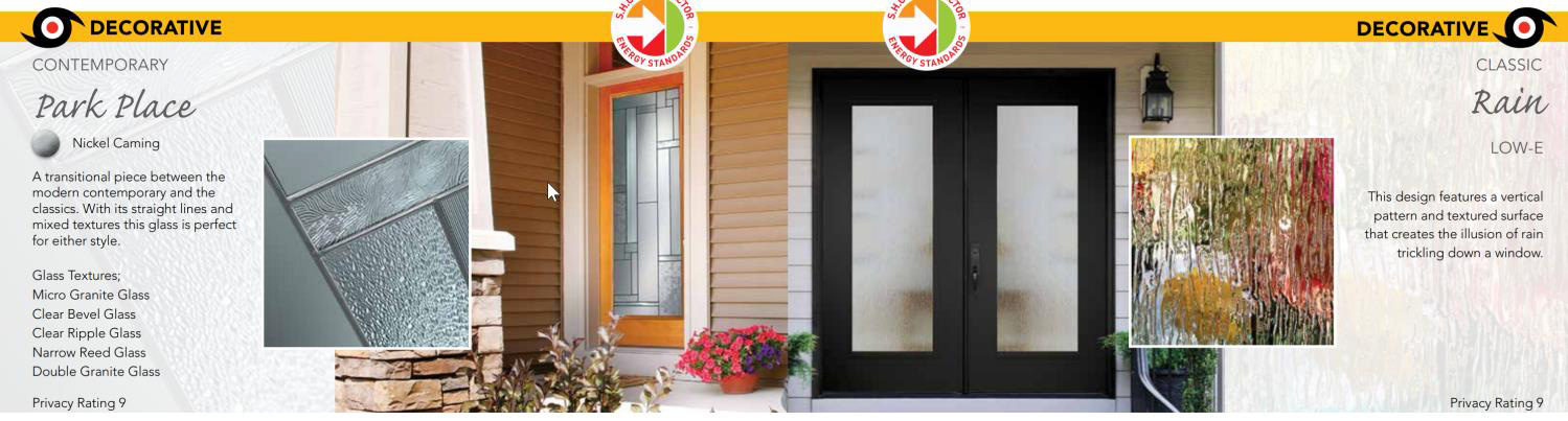 Impact door glass design example 10