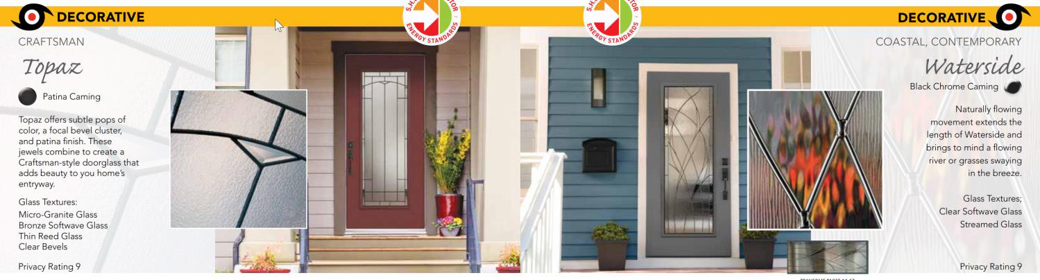Impact door glass design example 12