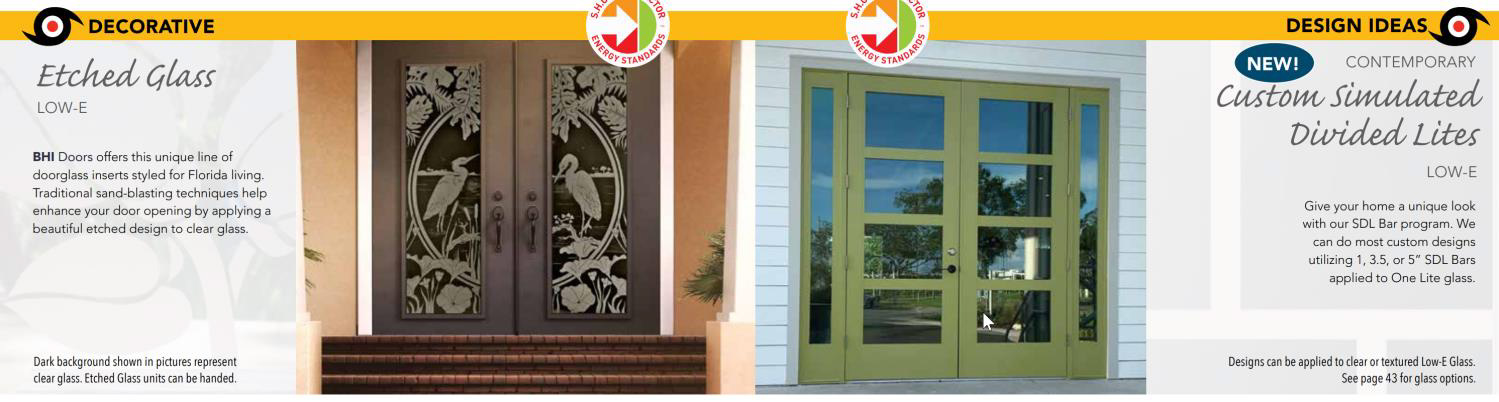 Impact door glass design example 13