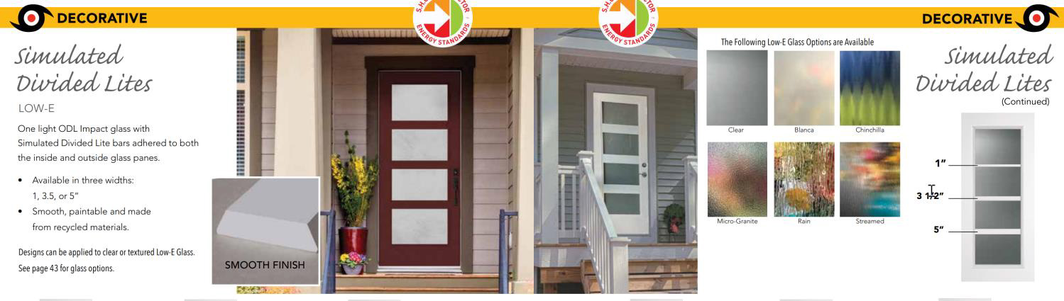 Impact door glass design example 14