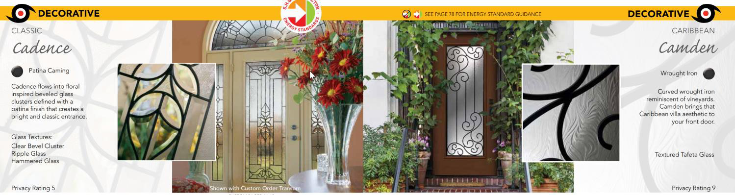 Impact door glass design example 2