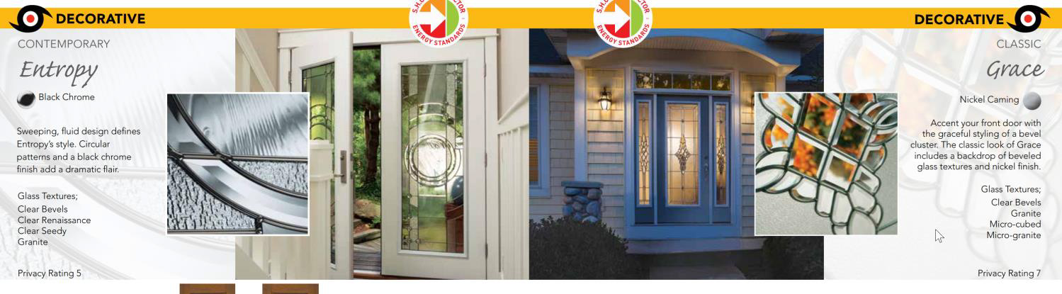Impact door glass design example 5