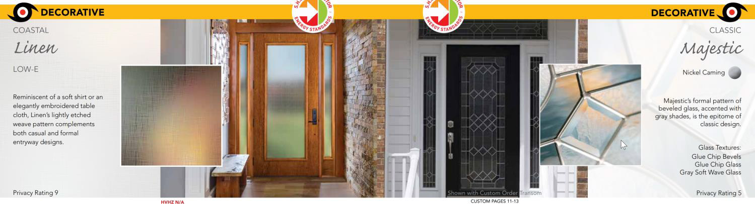 Impact door glass design example 7
