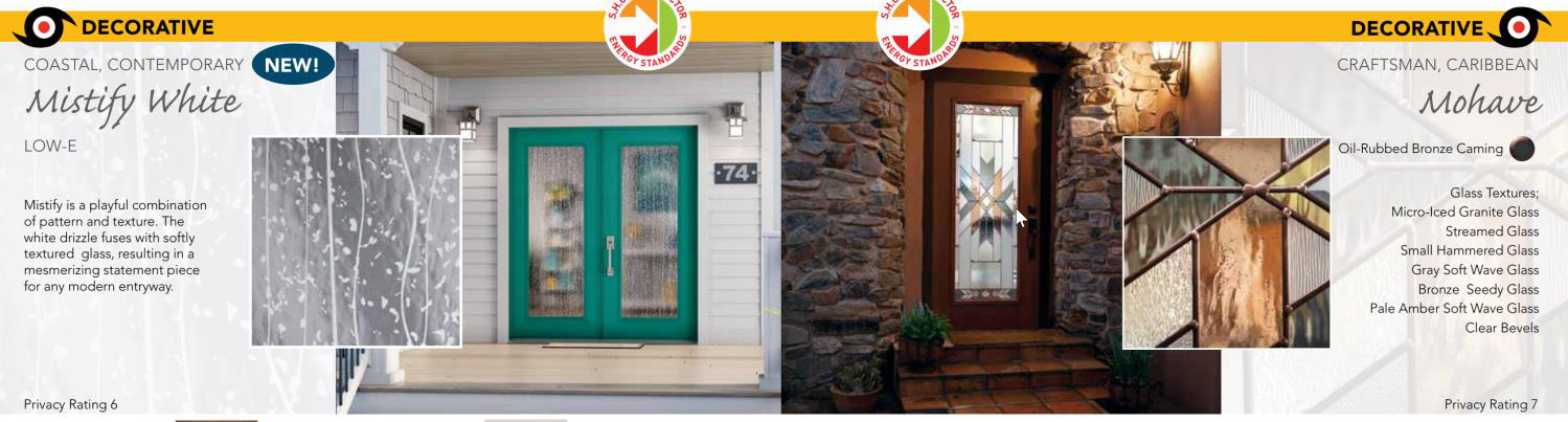 Impact door glass design example 9